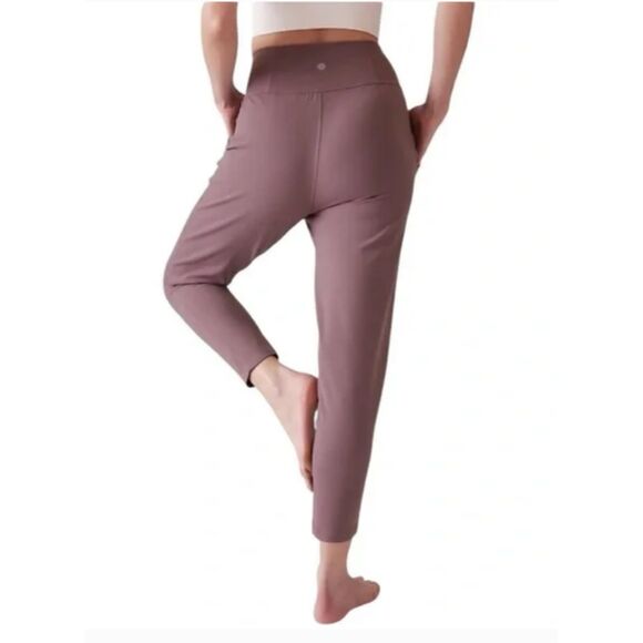 Athleta Elation Damask Mauve Jogger Buttery Soft Powervita Tapered Stretch Sz S - Picture 10 of 10